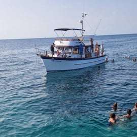 From Umag: Boat Tour to Savudrija with Swimming and Dolphins