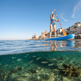 Piran: SUP Tour with Old Town Views & Marine Farm
