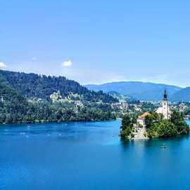 Vanuit Koper: Dagtrip naar het meer van Bled & Ljubljana