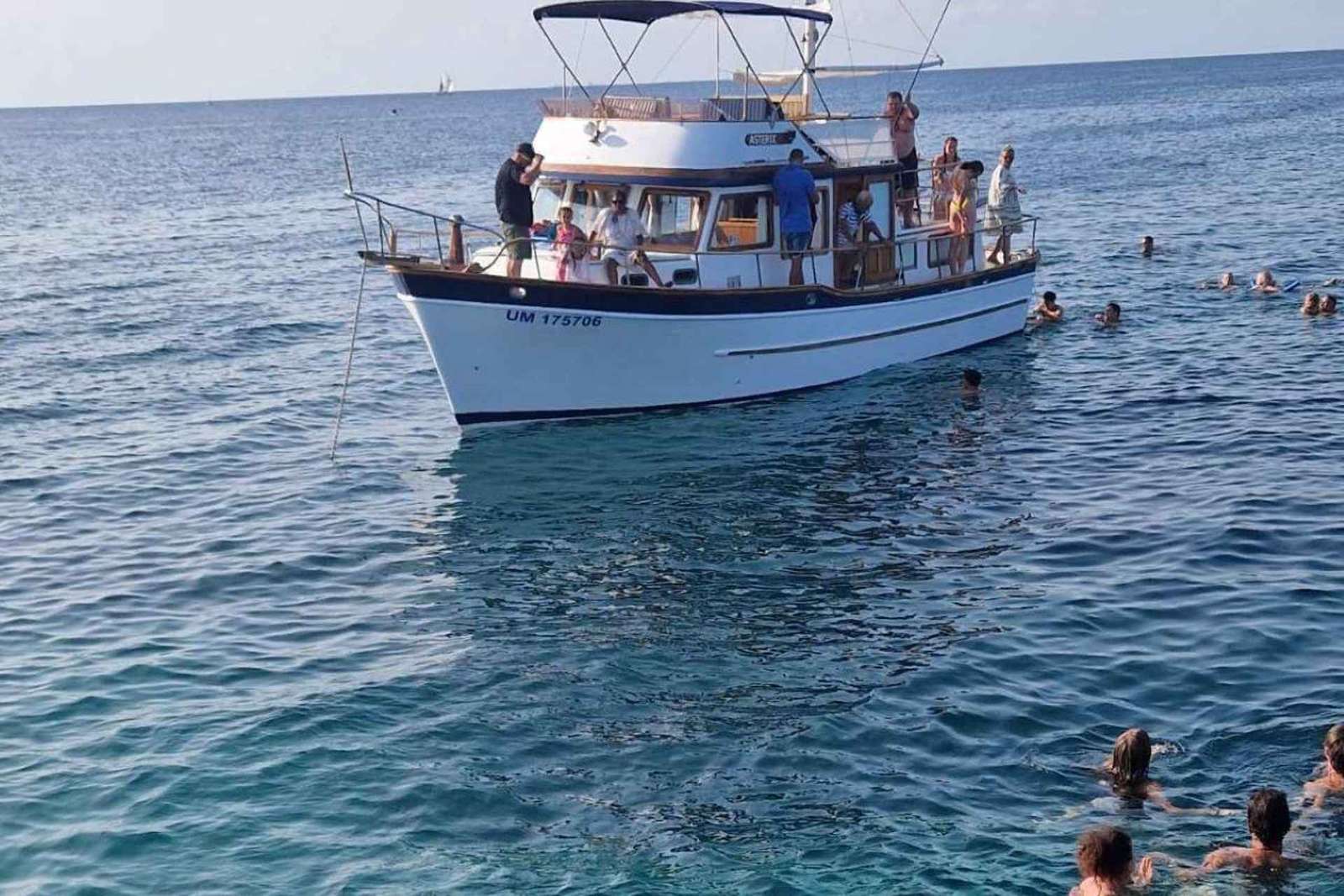 From Umag: Boat Tour to Savudrija with Swimming and Dolphins