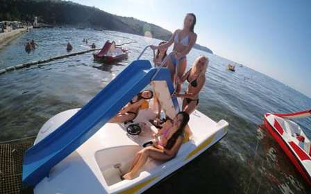Slovenian Coast: Pedal Boat Multi-Fun Adventure